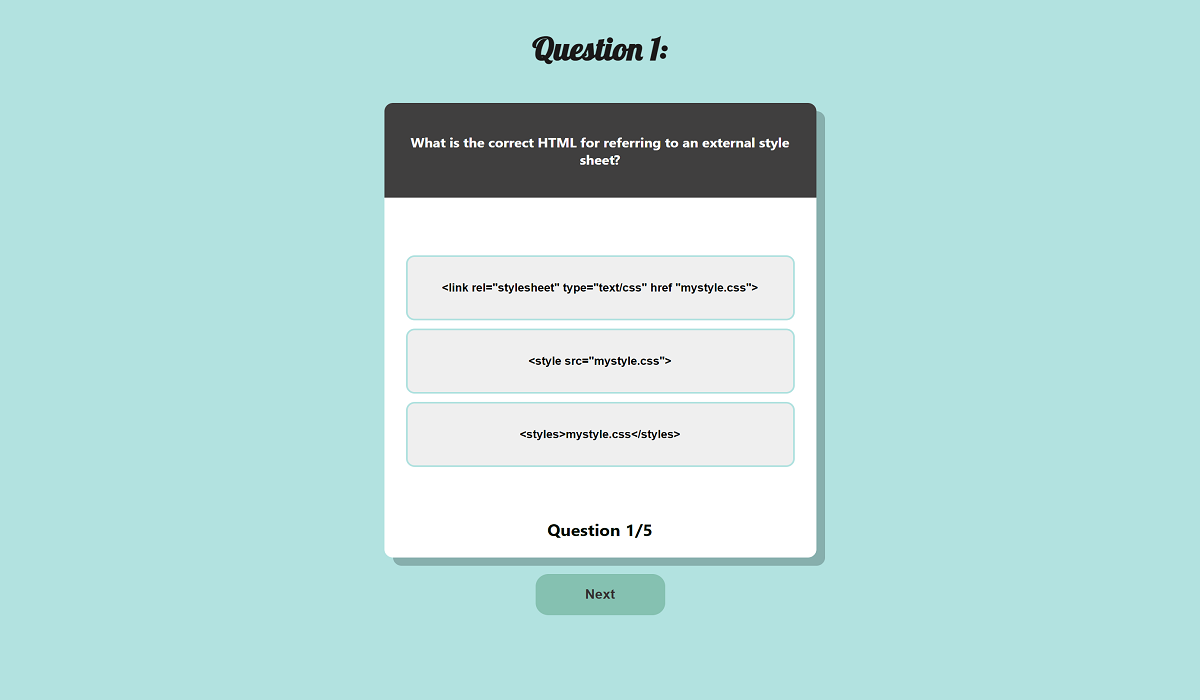redux quiz project